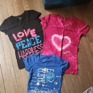 Billabong Women's Graphic Tees - Black, Pink, Blue